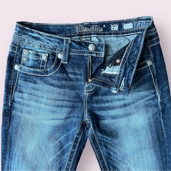 Miss Me Jeans Standard Straight Leg - Size 27 x 33” Inseam - Picture 6 of 12